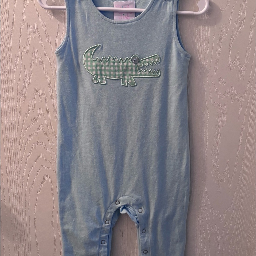 Blue Alligator Kids One Piece